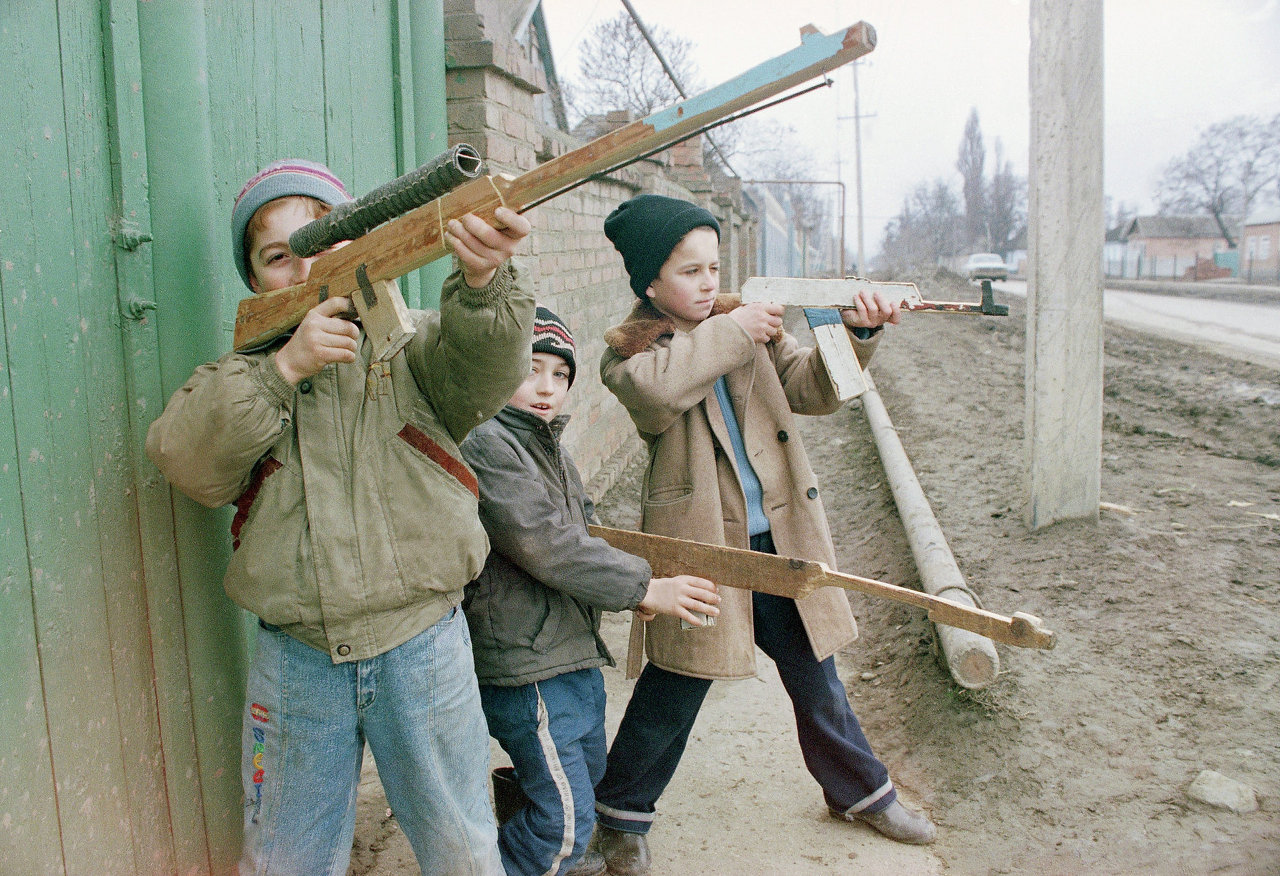 Children Playing War