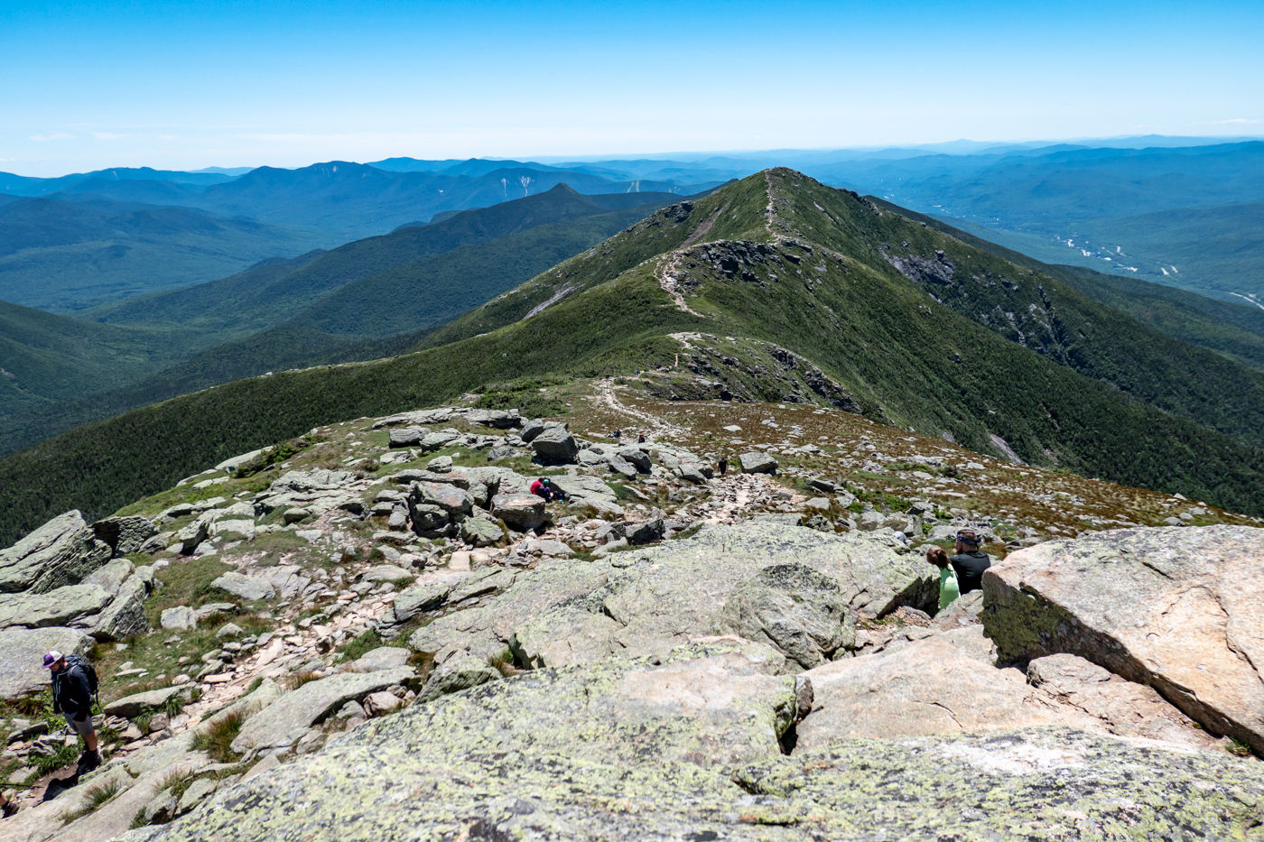 view from mount lafayette looking south, nh