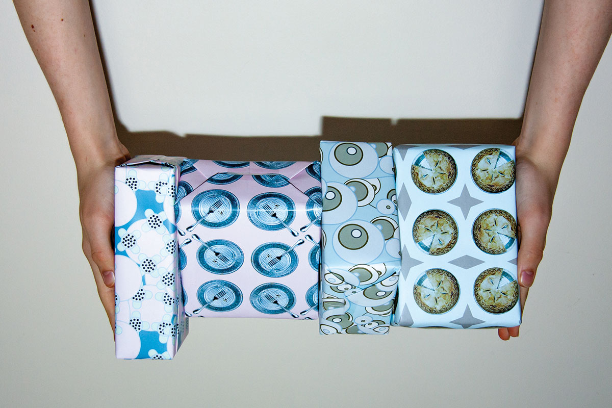 Gluttony and Temperance Wrapping Paper